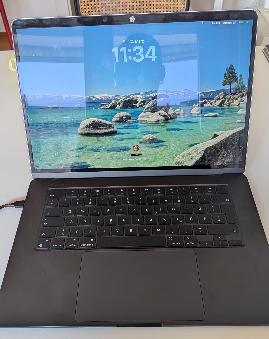 Finished multicolored MacBook Air